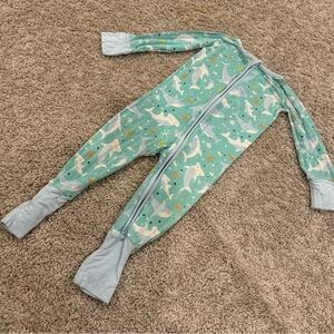 Little Sleepies Shark Print Zippy - 6-12M